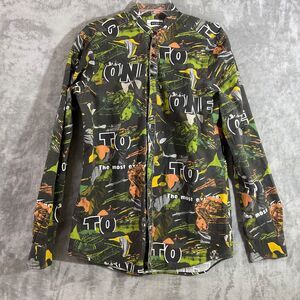 Karl Mommoo Homme Men's Cotton Italy Shirt Size XL Roll Tab Grunge street wear
